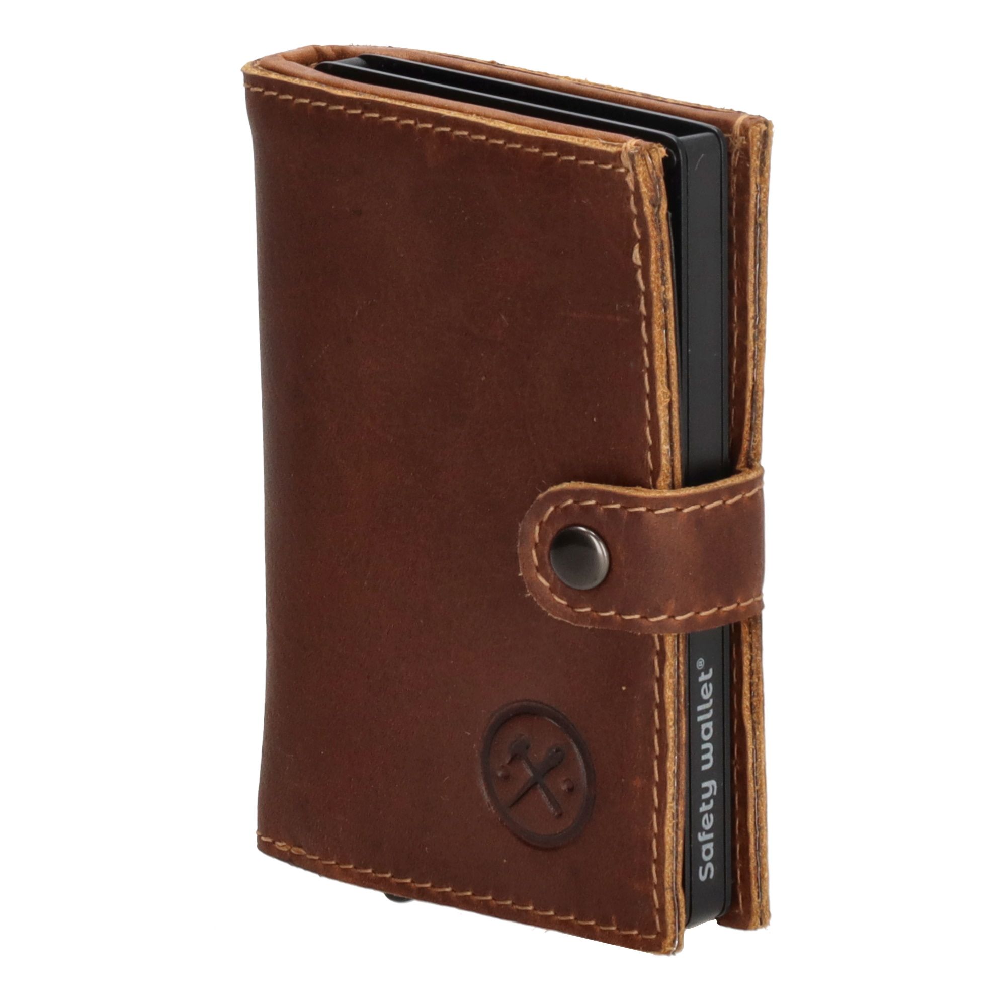 Hide & Stitches Japura Safety Wallet Cognac