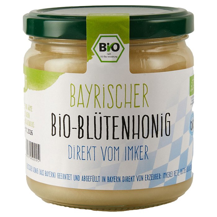 Bayrischer Bio-Honig 500 g, Blüten