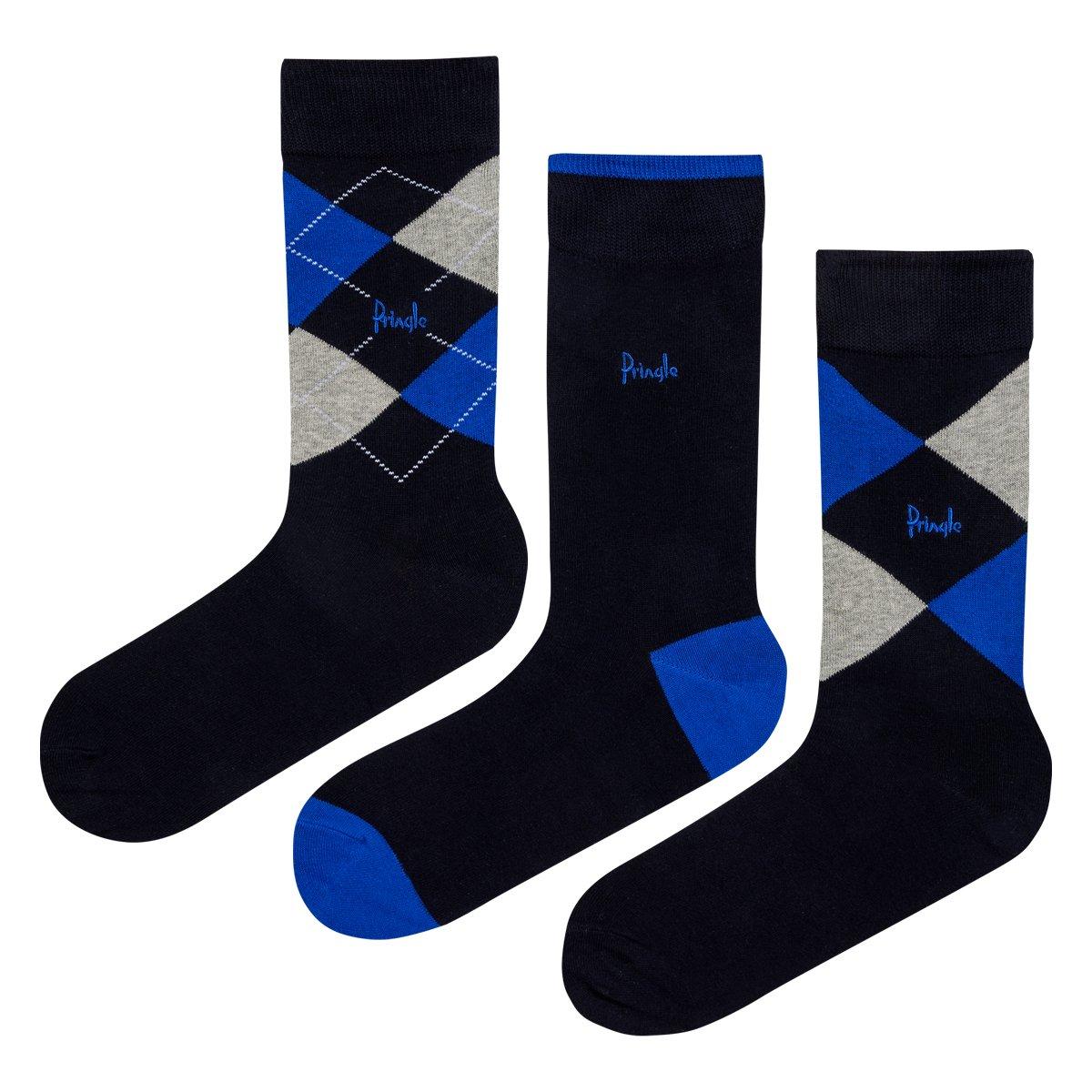 Pringle Argyle Gift Box Cotton Socks 3 Pack