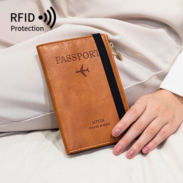 Slim RFID-blokerende paspung