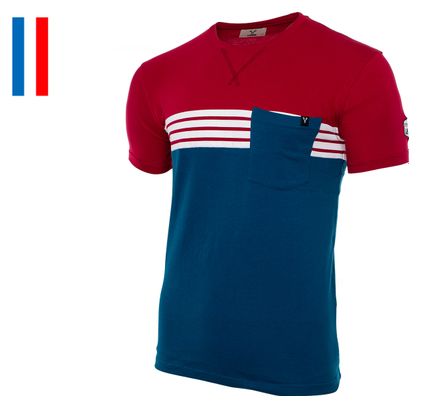 T-Shirt Manches Courtes LeBram Poche Tourmalet Rouge / Bleu