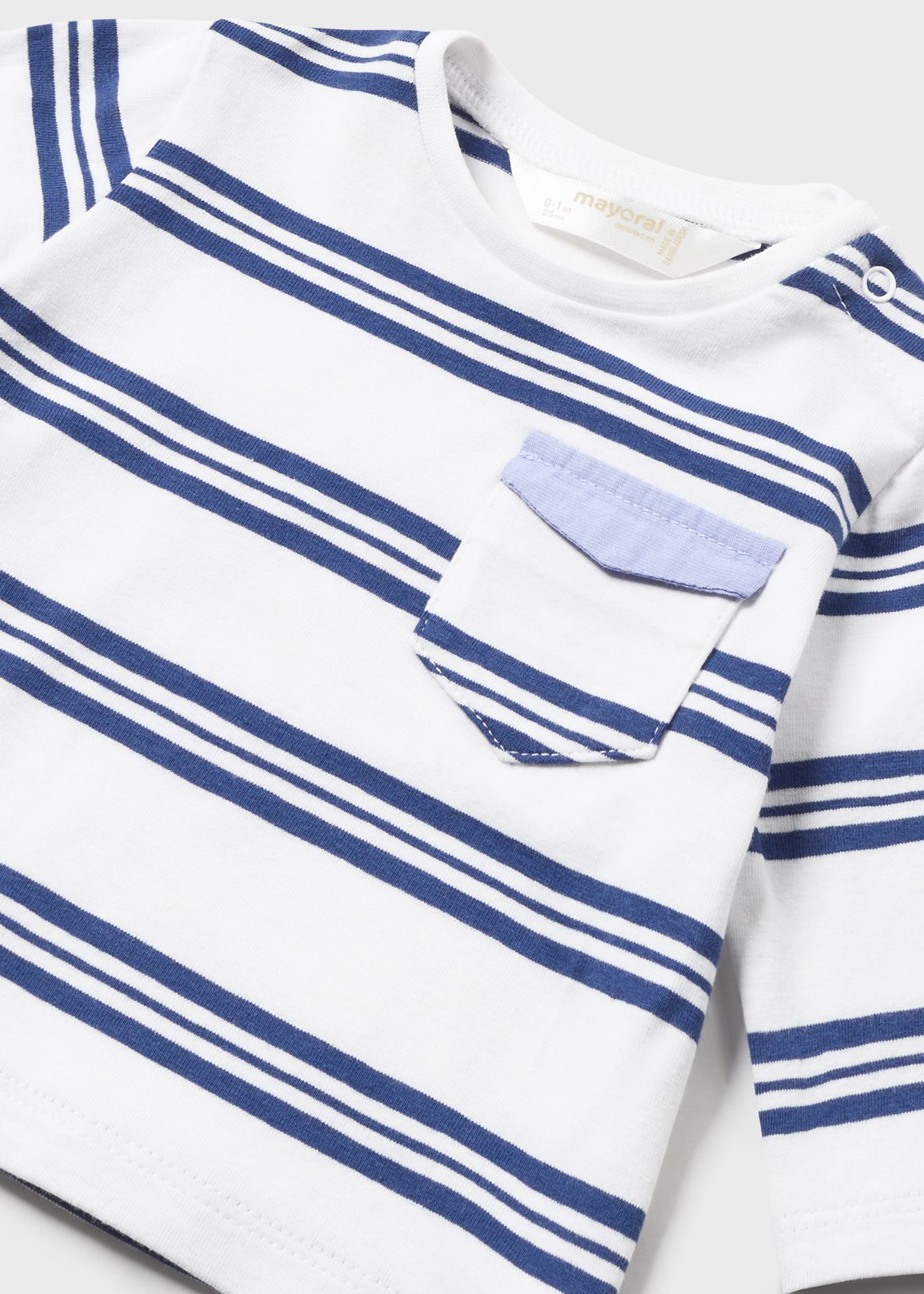 Conjunto de 2 camisetas de manga comprida Better Cotton para recém-nascidos.
