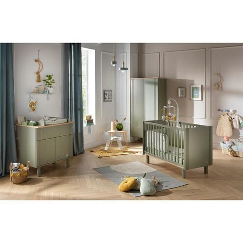 Lit bébé 60x120 ELEONORE Kaki - SAUTHON