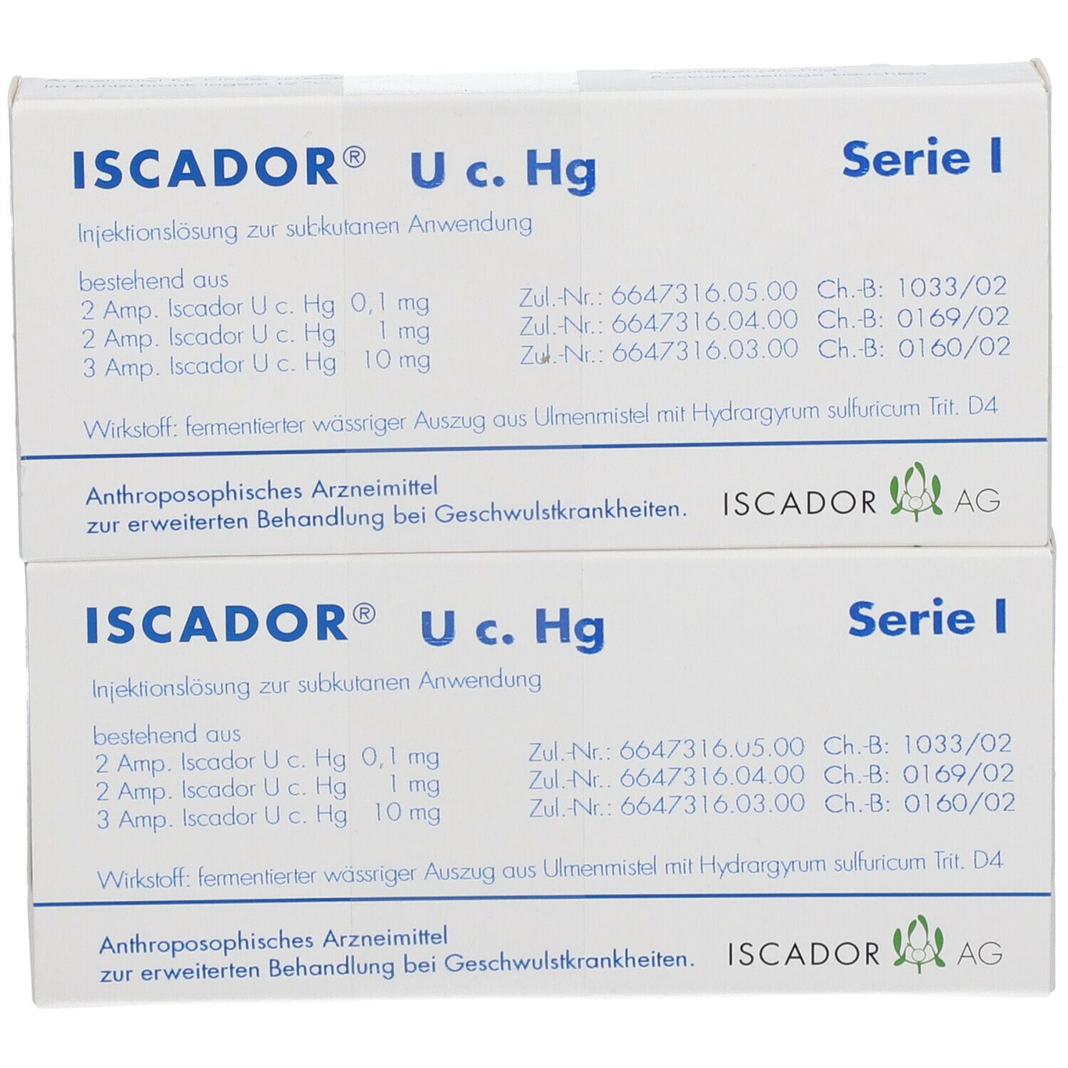 ISCADOR® U c. Hg Serie I