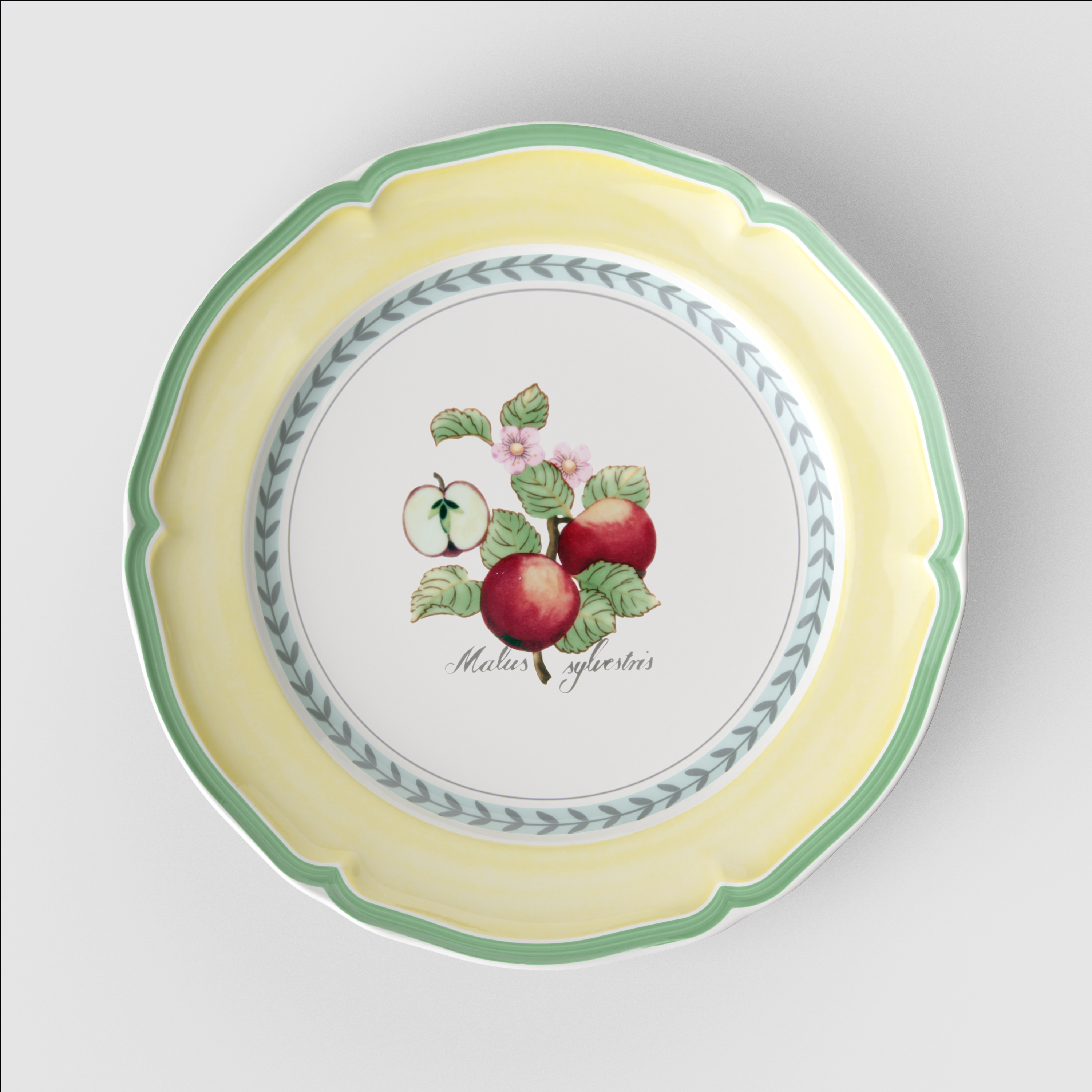 French Garden Dinner plate Multi-colored, 10.6'', Premium Porcelain