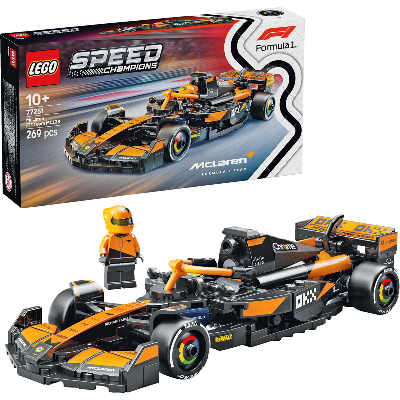 LEGO Speed Champion McLaren MCL38 F1 Rennauto 77251
