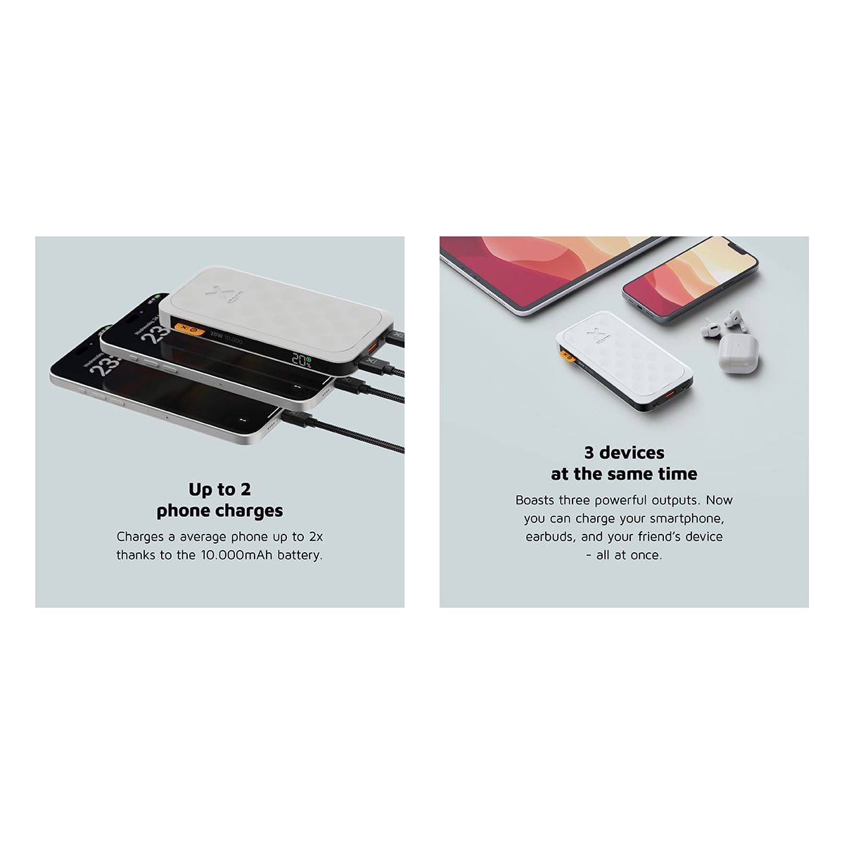 Xtorm 20W Fuel Series 10000mAh powerbank (hvit)