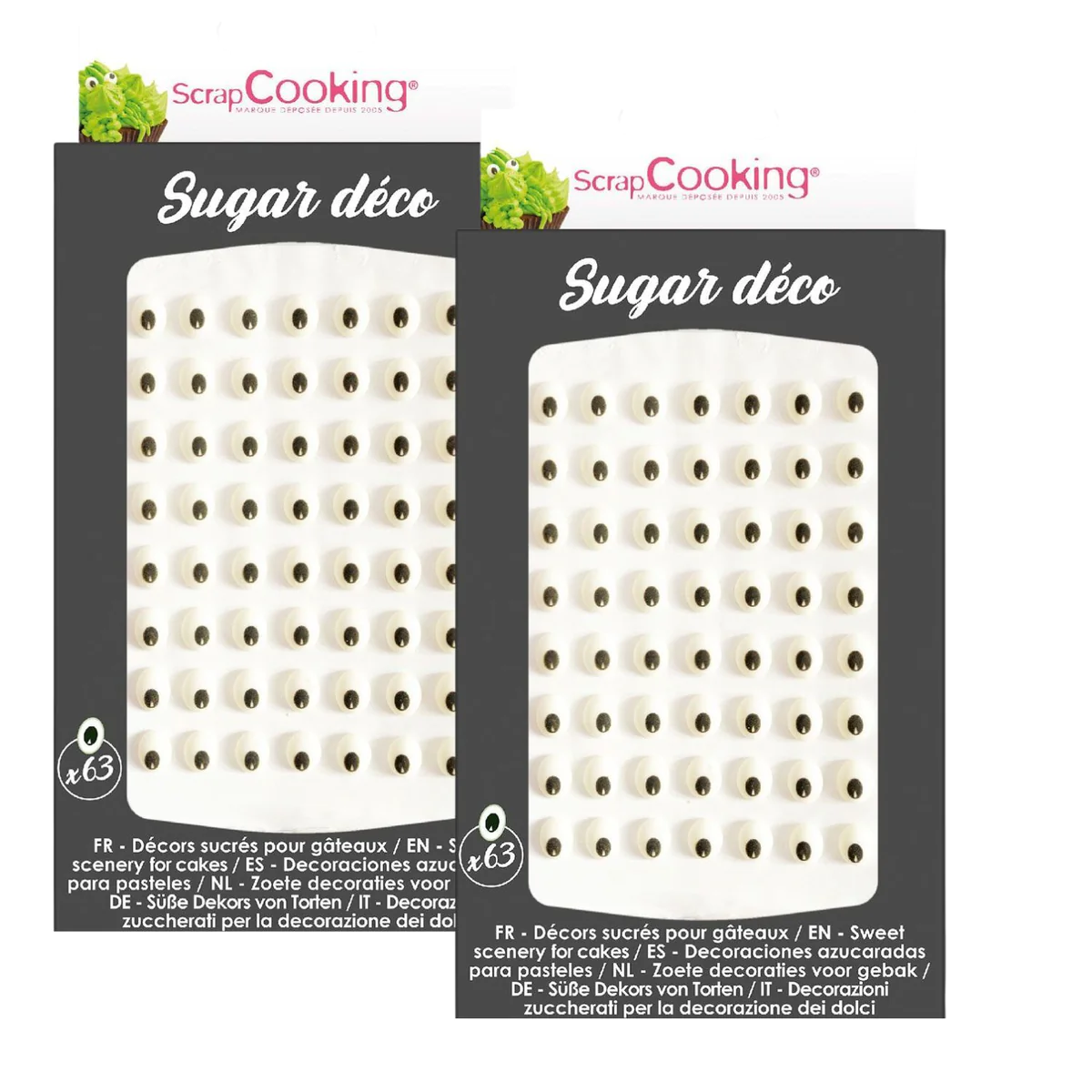 126 décors sucrés yeux Scrapcooking