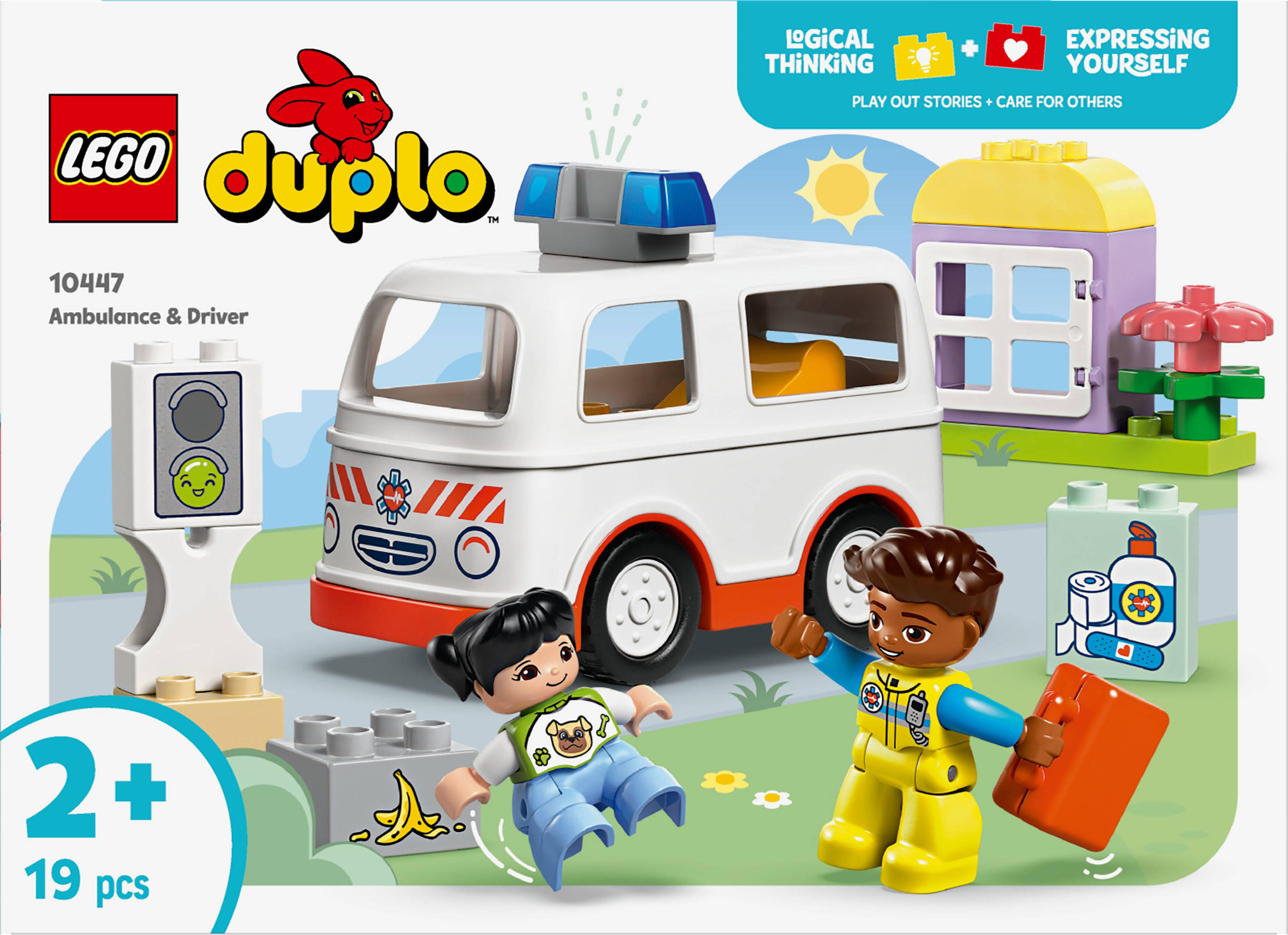 LEGO Ambulance met chauffeur voor fantasiespel 10447