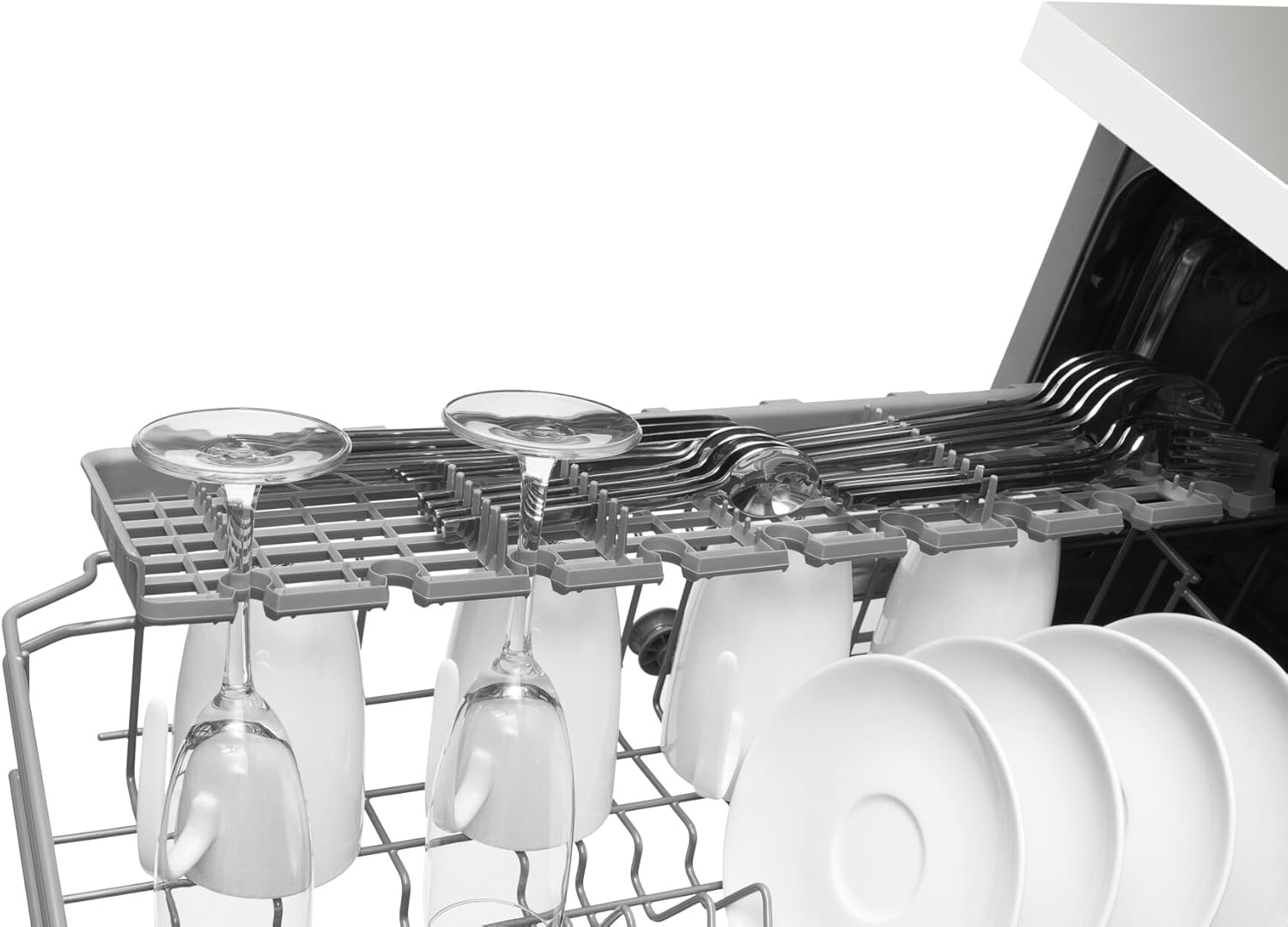 Amica EGSPV 597 201 Einbau-Geschirrspüler / 60 cm / vollintegrierte Spülmaschine (ohne Möbelfront) / 12 Maßgedecke / 5 Programme / Besteckkorb