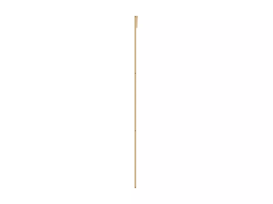 Porte coulissante doré 90x205 cm verre ESG clair et aluminium
