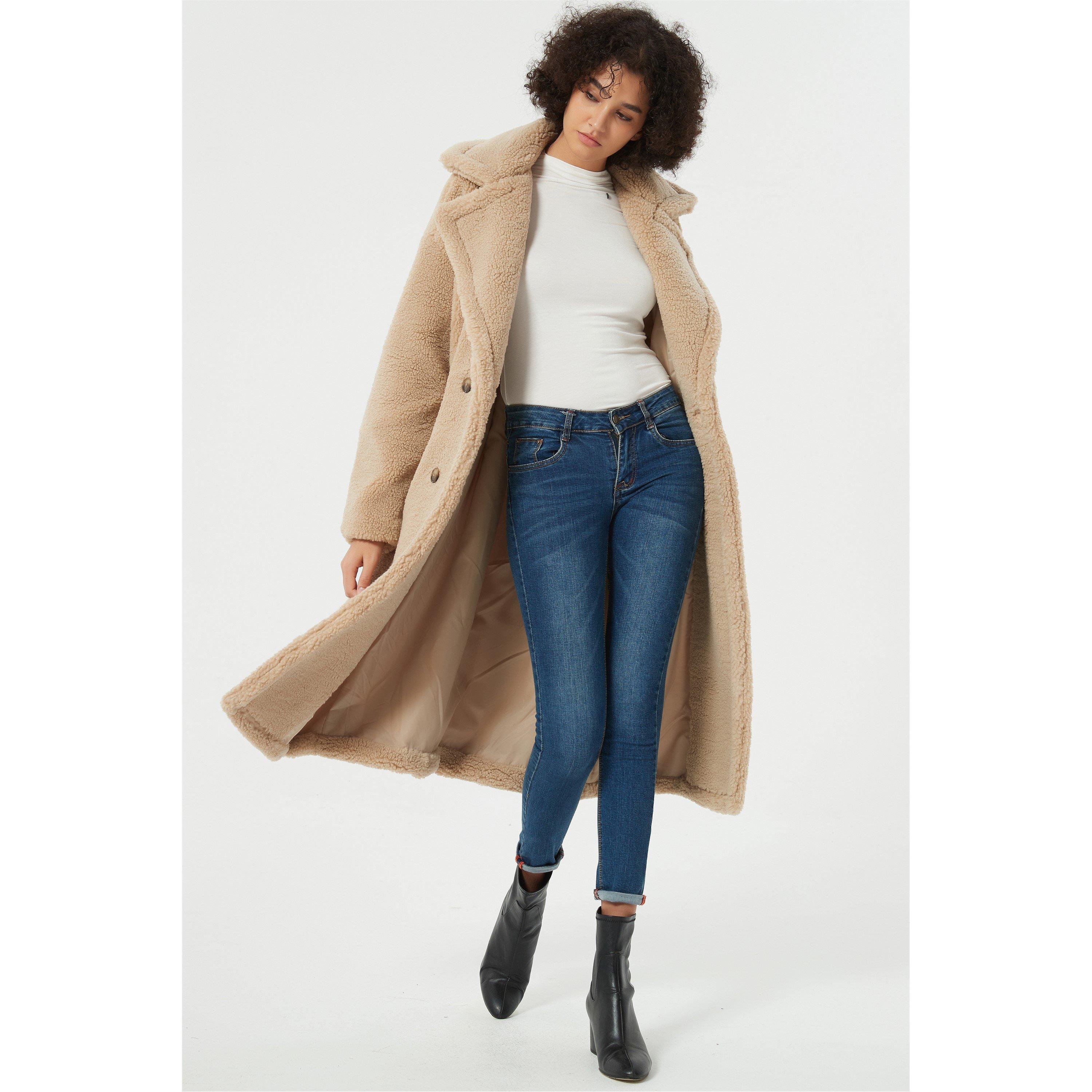 Be You B Teddy Belted Coat