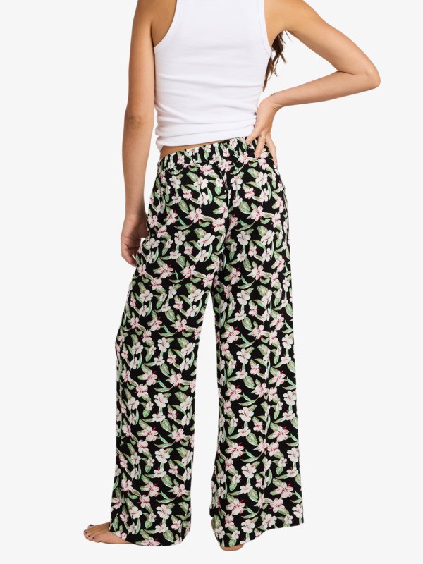Midnight Avenue Crepe Pantalon de longueur régulière Noir Femme