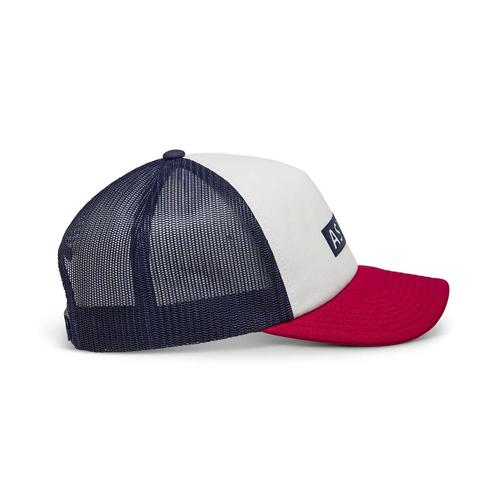 Alpinestars - Casquette Clarified Foam Trucker Blanc / Rouge / Navy