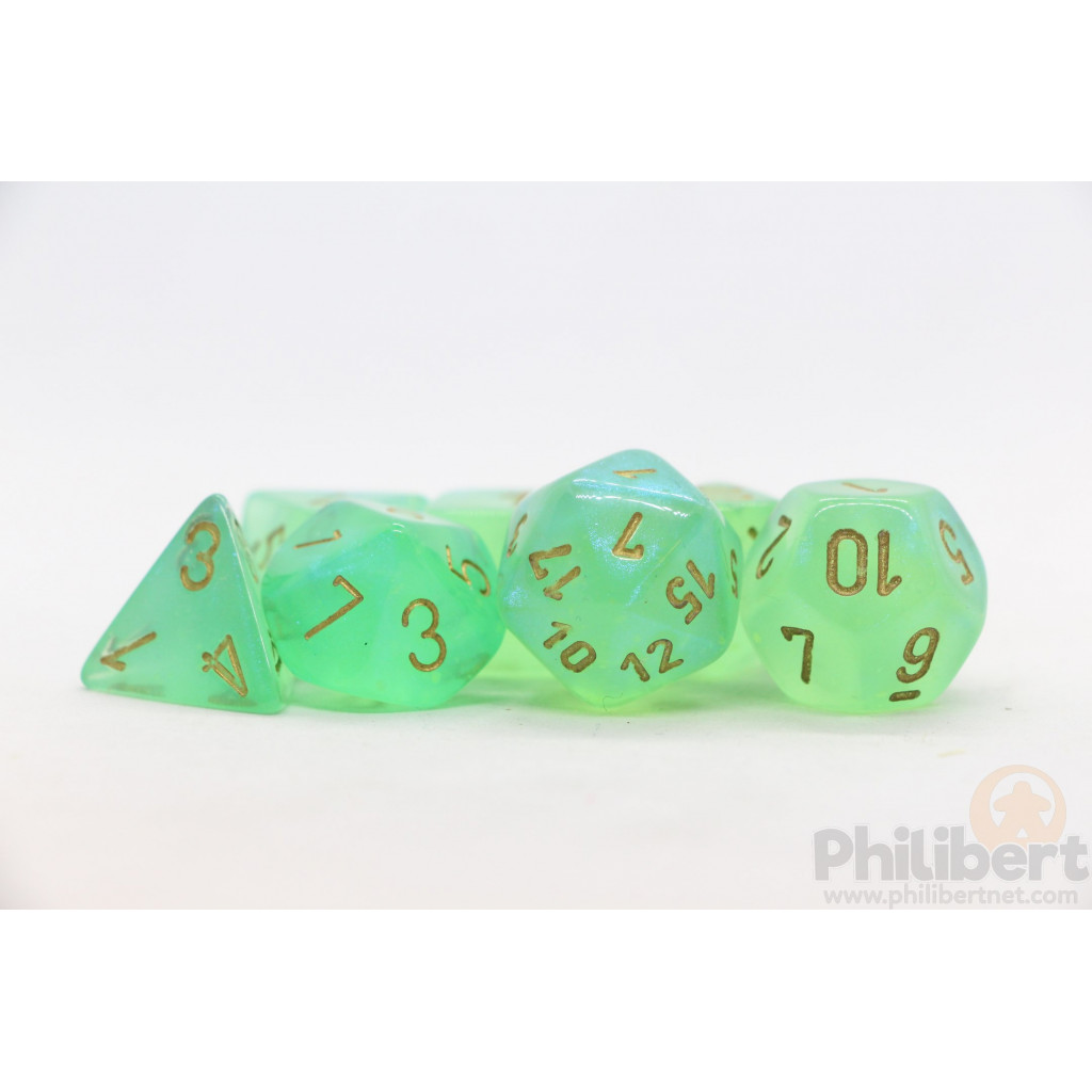 Set de 7 Dés JDR Chessex : Borealis