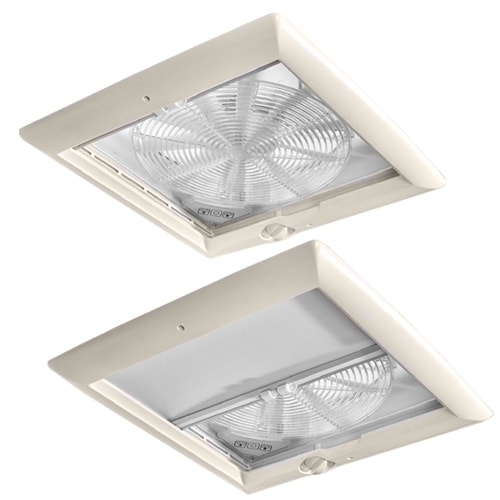 Lanterneau Thule Vent 40 Translucide Blanc avec ventilateur 12V