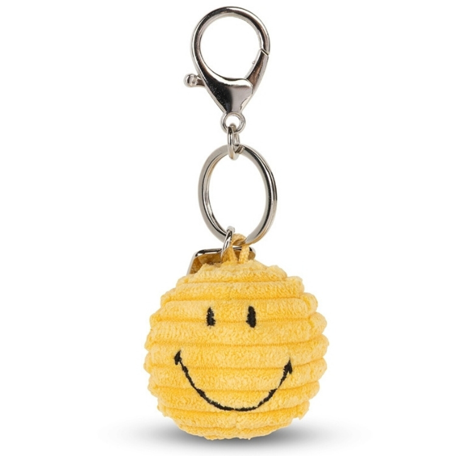 Bon Ton Toys | Smiley Keychain ECO Corduroy | 4,5 cm | Yellow