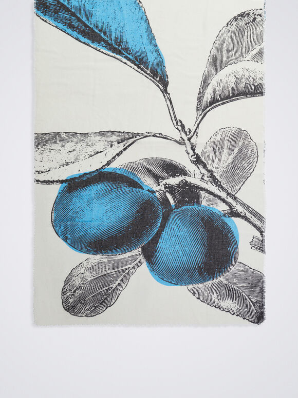 Lenço estampado - Azul