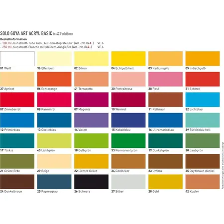 SOLO GOYA Acrylic Weiss 100 ml Tube
