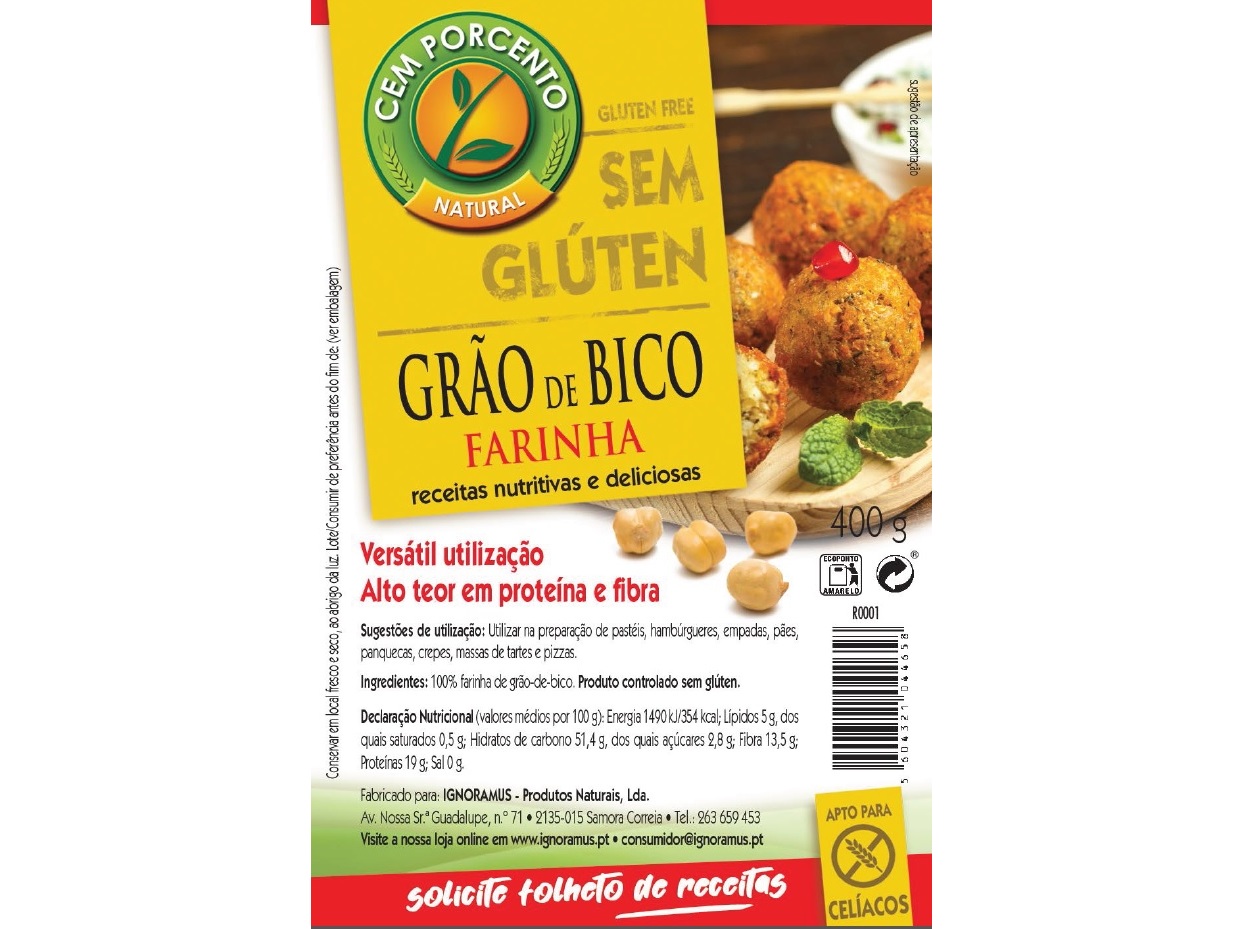 FARINHA CEM PORCENTO GRÃO SEM GLÚTEN 400G