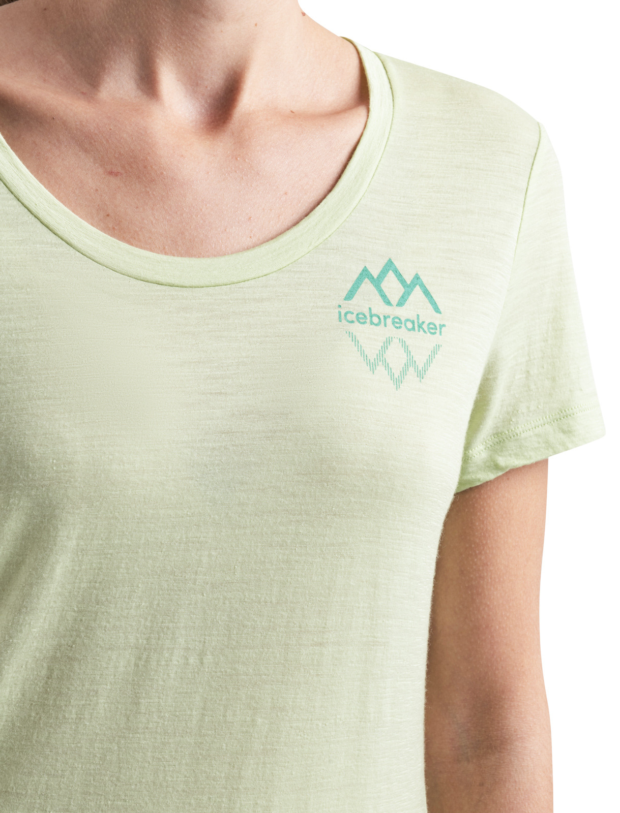 Wmns Merino 150 Tech Lite III SS Scoop Tee Logo Re