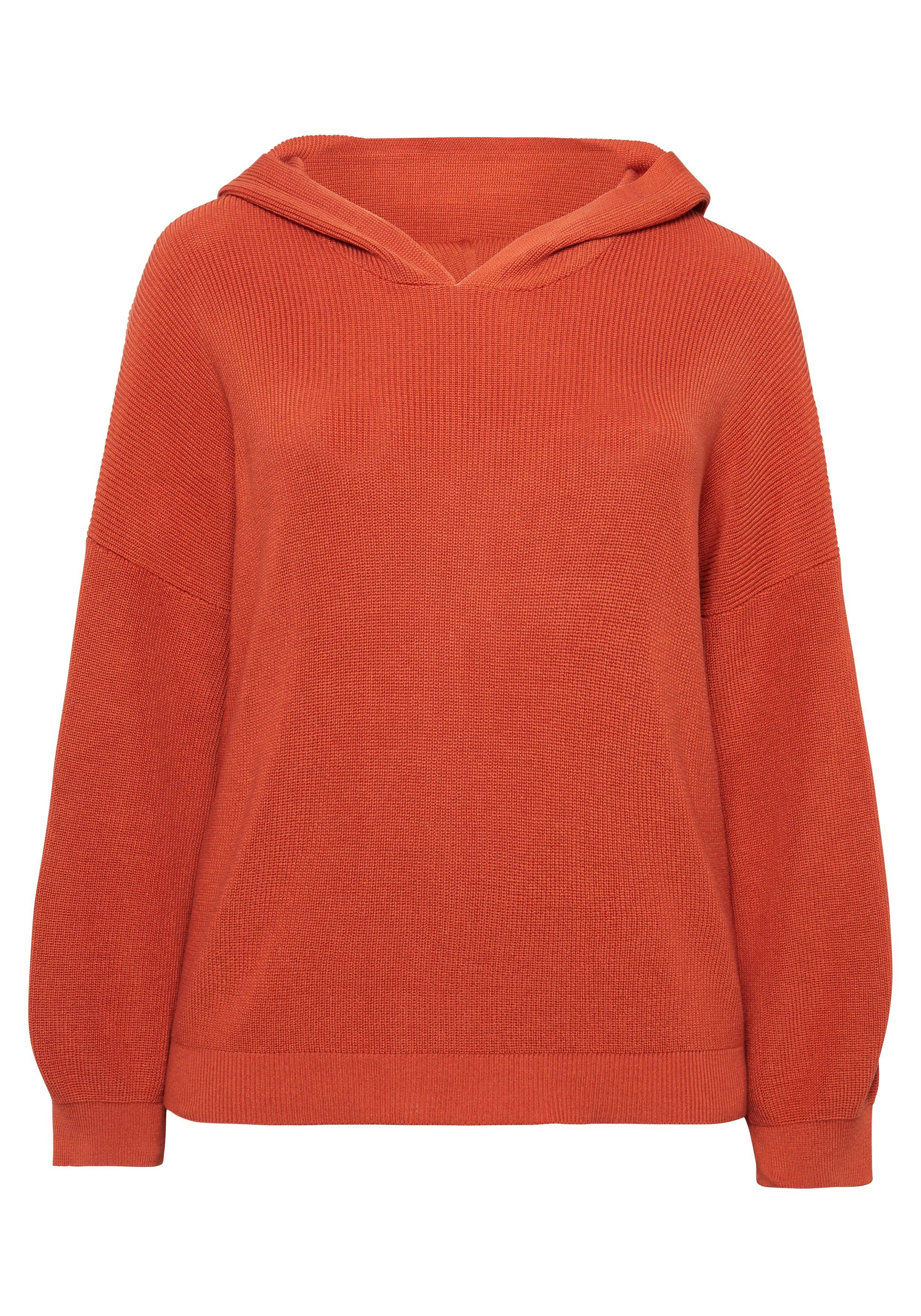 Pullover mit Kapuze, in Perlfang-Struktur