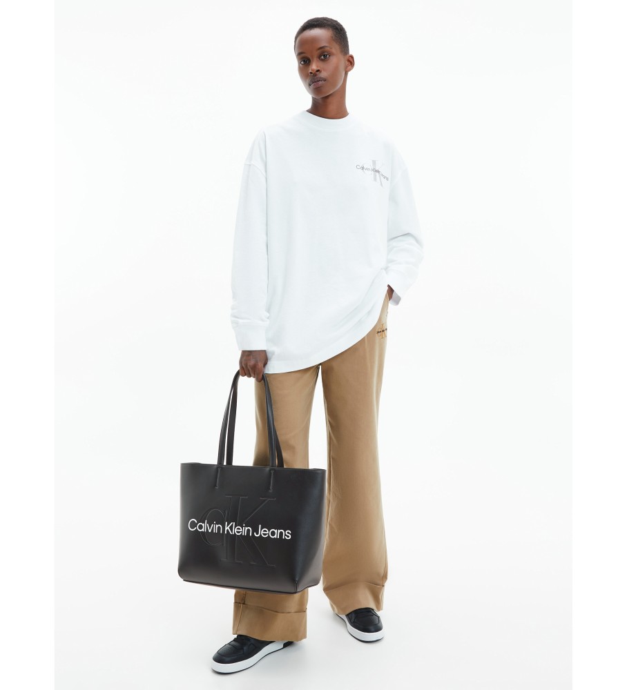 Bolsa tote preta Calvin Klein Jeans
