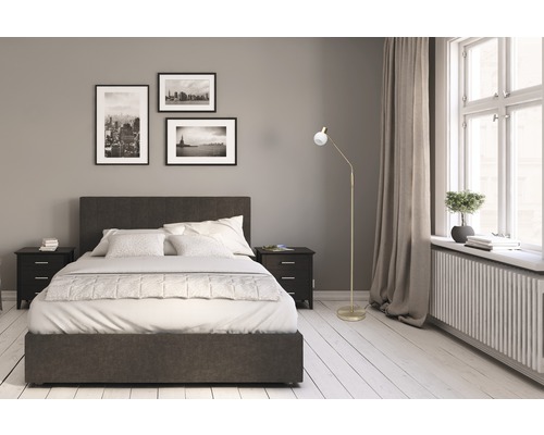 LED vloerlamp 250 lm 3000 KH 140 cm Philo geborsteld messing/crème