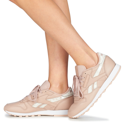 Reebok Classic - CLASSIC LEATHER - Rose / blanc