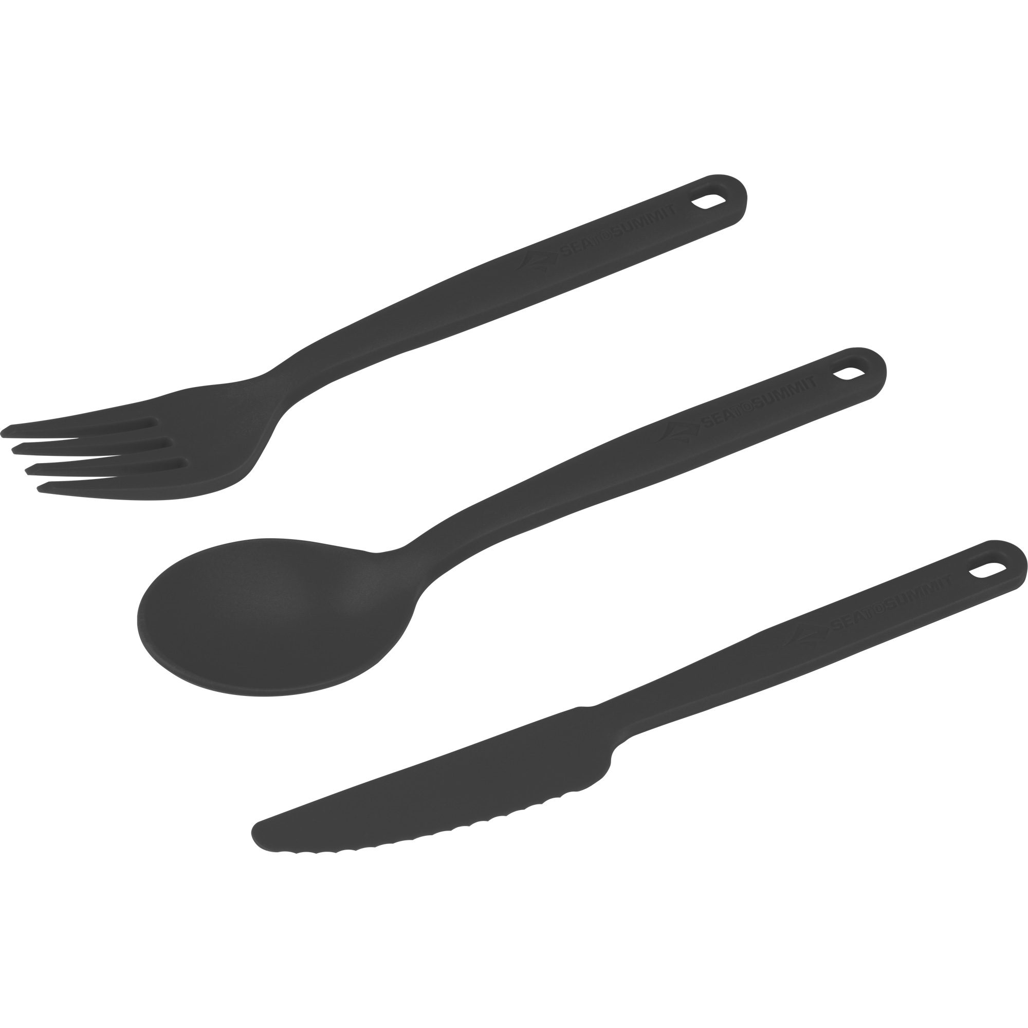 Sea to Summit Camp Cutlery Set Campingbesteck 3teilig charcoal