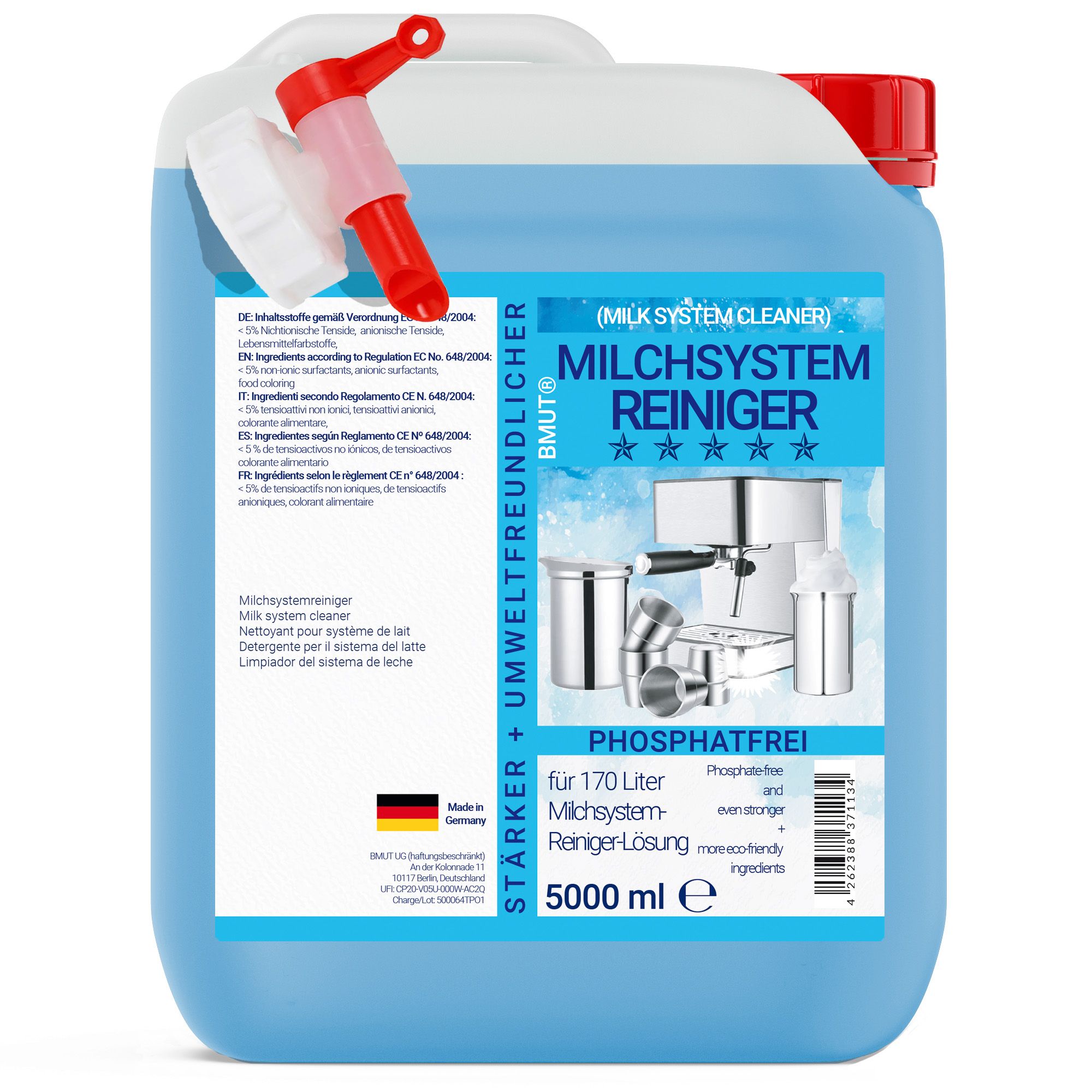 BMUT Milchsystemreiniger Kanister Konzentrat für Kaffeevollautomat