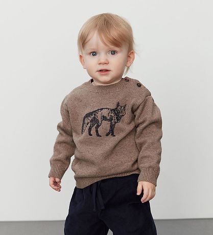 Petit by Sofie Schnoor Bluse - Strik - Light Beige m. R?v