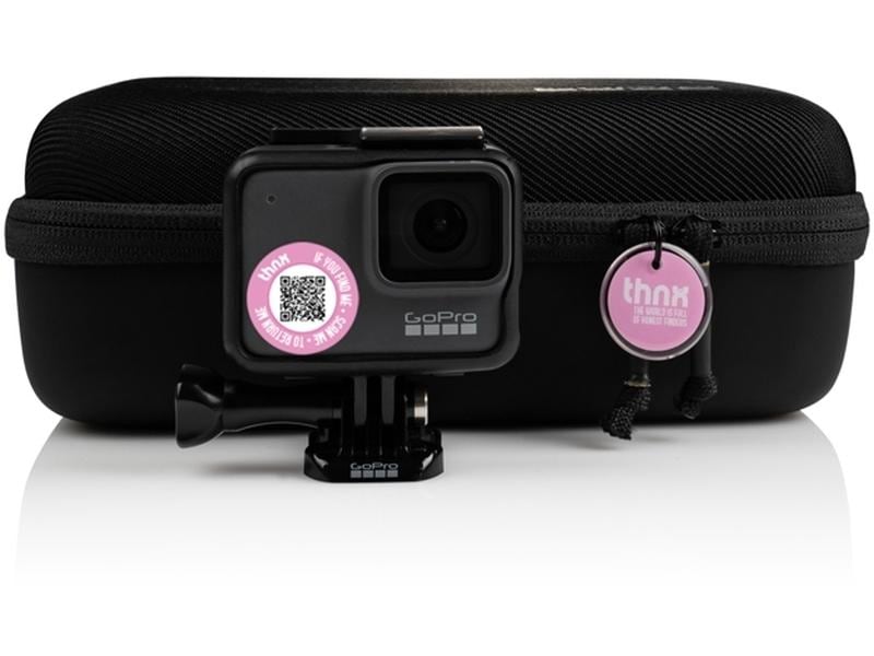 thnxtags thnx tag S Pink Smart Tag mit kostenloser und benutzerfreundlicher App