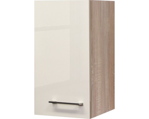 Flex Well Nepal wandkast, BxDxH 30 x 32 x 55 cm, kasjmier glanzend, gedemonteerd, scharnier omkeerbaar (links of rechts te monteren)