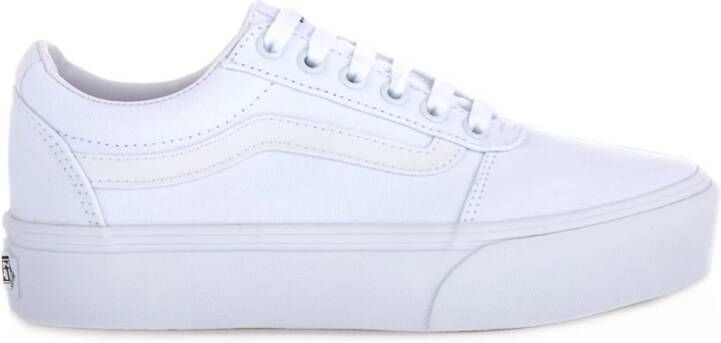 Vans Plateausneakers Ward Platform van textielen canvasmateriaal