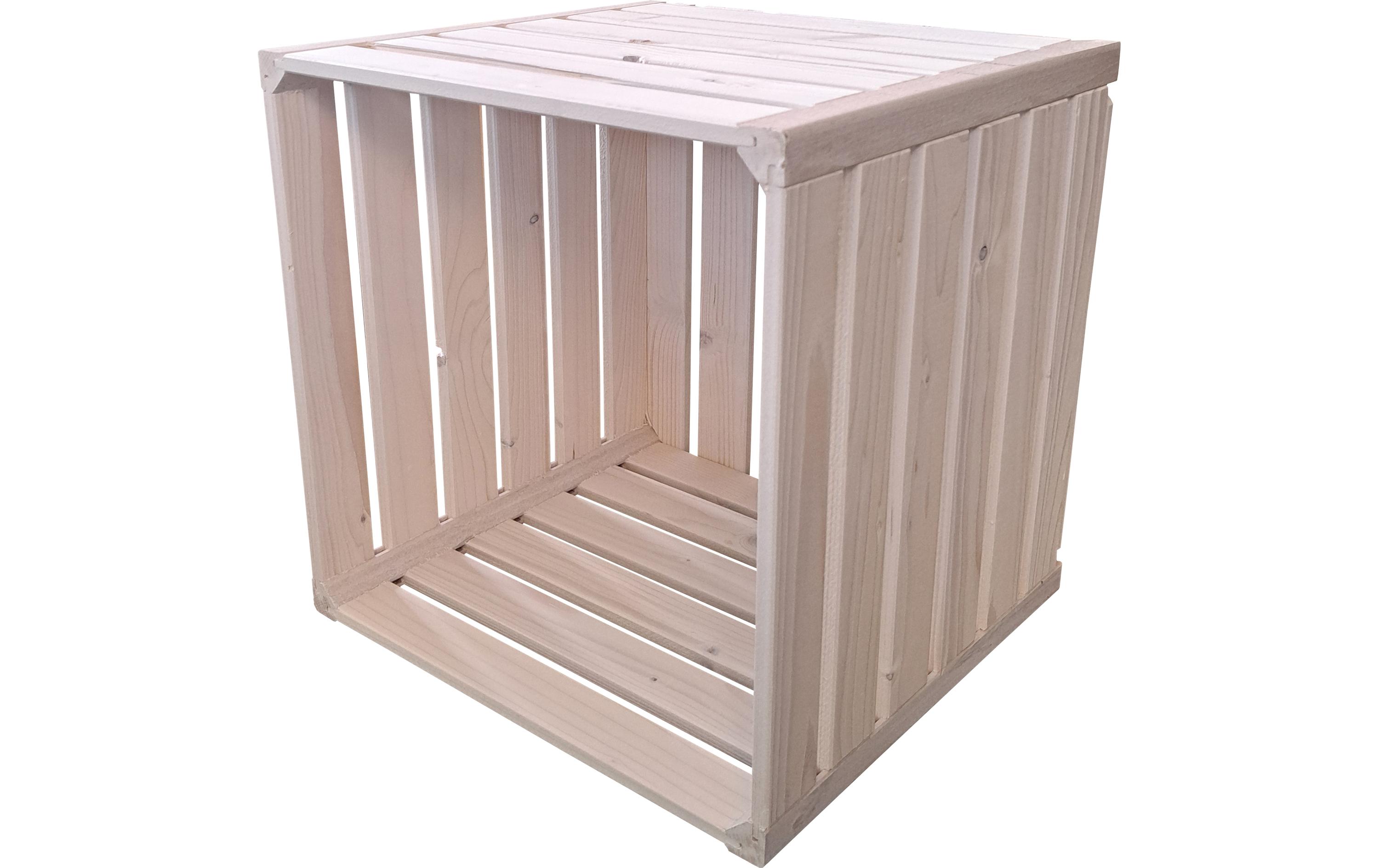Holzharasse Weiss, 35 x 35 x 32 cmModulares Wohnregal