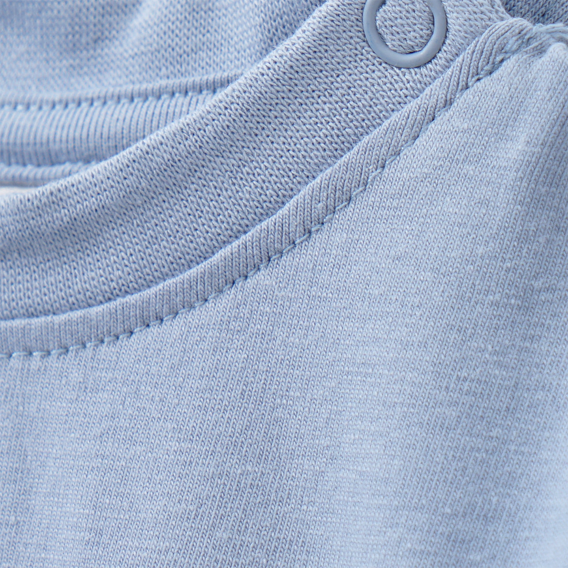 Topomini Newborn Langarmshirt mit Frühstücks-Print hellblau