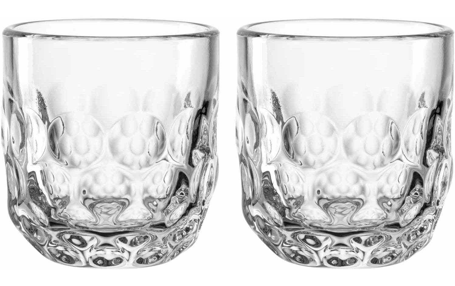 Cappuccino Becher Gocce 1 60 ml, 2 Stück, TransparentCappuccino-/Kaffeetasse für Heissgetränke