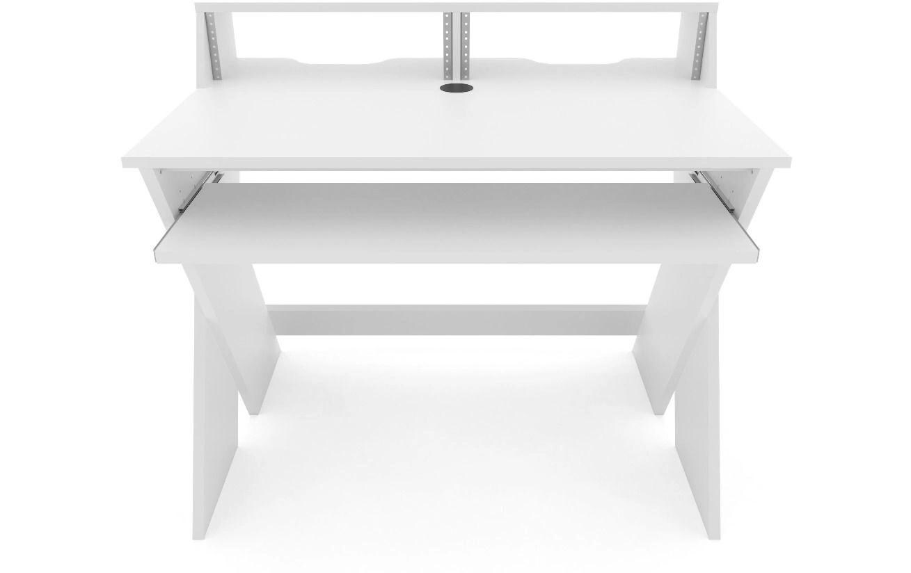 Studiotisch Sound Desk Compact Weiss<br>Kompakte Studio-Workstation im smarten Design für vielerlei Anwendungen