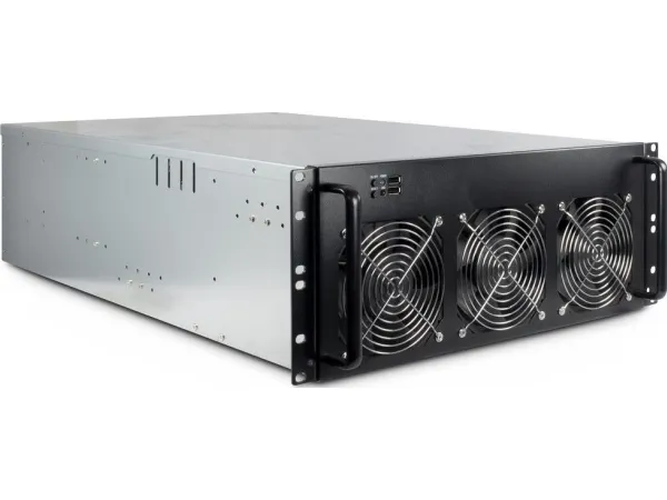 Inter-Tech 4W2 Mining Rack - Rack-monterbar - 4U - ATX - ingen strømforsyning (ATX) - USB