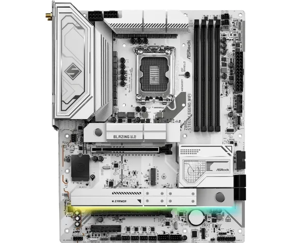 ASRock Z890 STEEL LEGENd WiFi - Bundkort - ATX - LGA1851 sokkel - Z890 Chipset - USB4, USB-C 3.2 Gen 2x2, USB 3.2 Gen 2, USB 3.2 Gen 1 - 2.5 Gigabit LAN, Wi-Fi 7, Bluetooth - onboard grafik (CPU påkrævet) - HD Audio (8-kanaler)