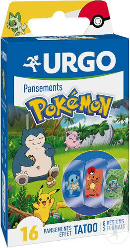 Urgo Pokemon Effet Tatoo Pansements Enfants 16 Pièces