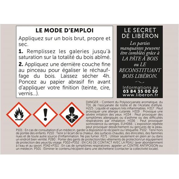 Durcisseur bois vermoulus 250 ml