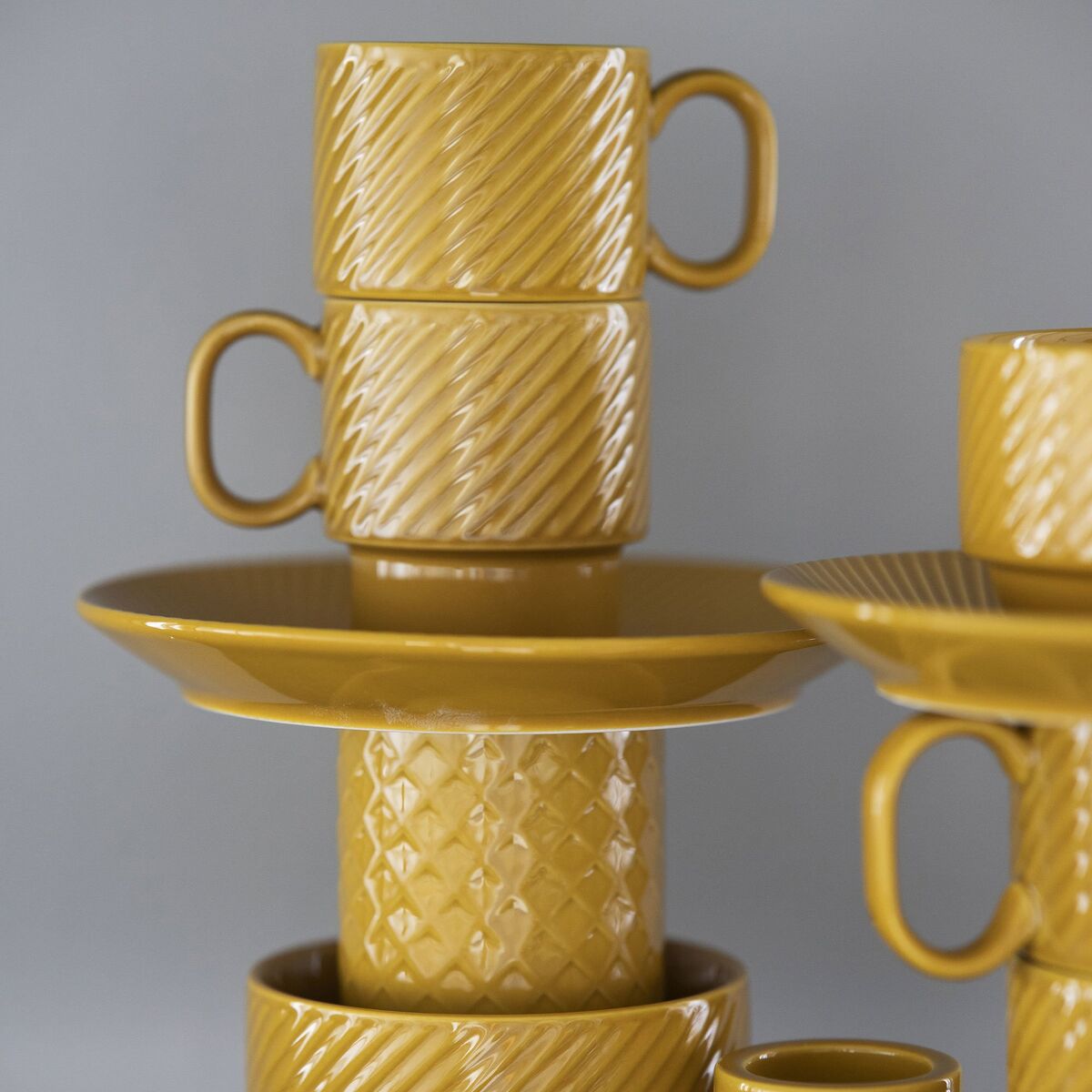 Coffee & More kaffekrus 2-pack, gul