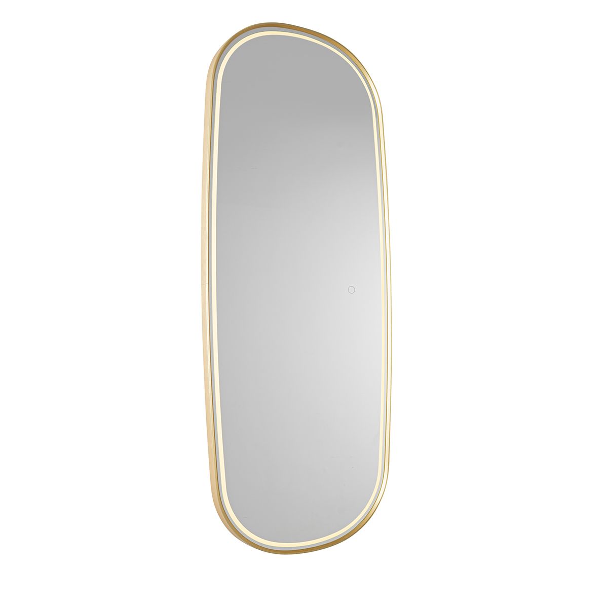 Moderne badkamerspiegel goud incl. LED en touch dimmer - Geraldien