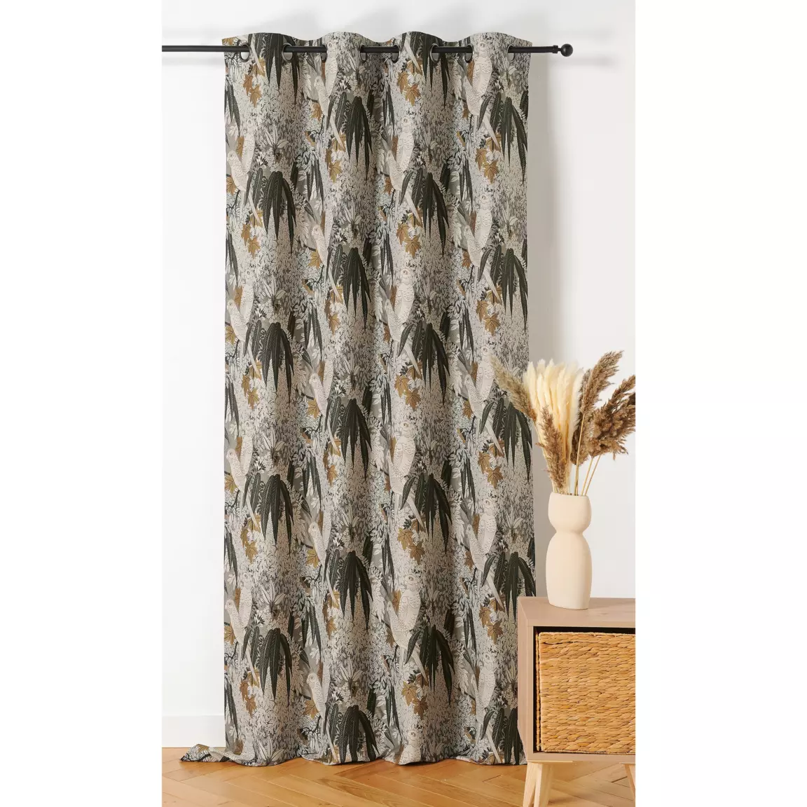 Rideau oeillets (140 x 260 cm) Perruche Beige
