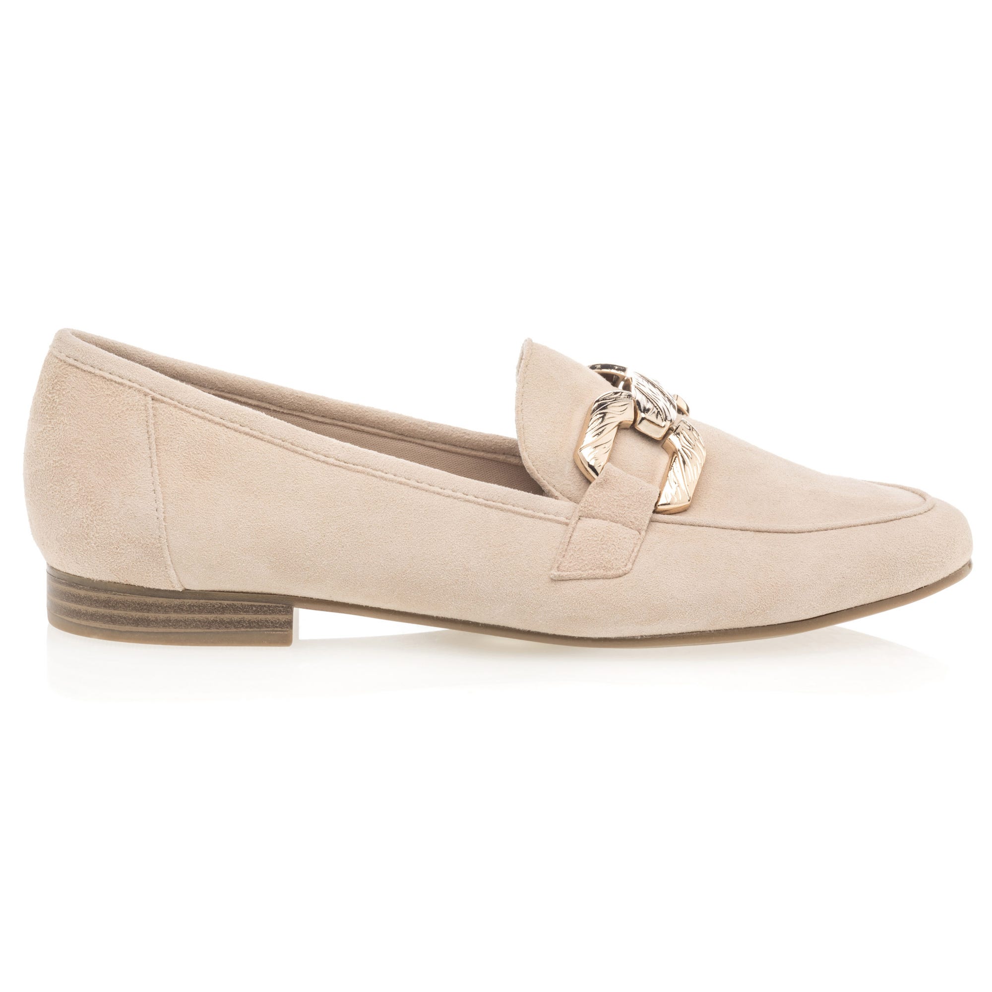 Mocassins Femme en cuir beige