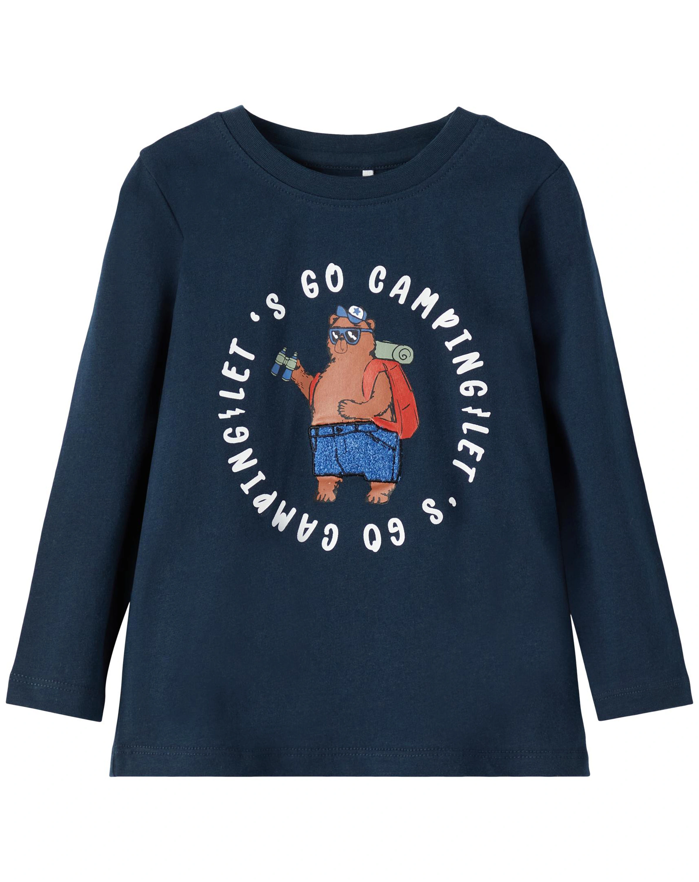 Jersey-Langarmshirt NMMORLA in dark sapphire