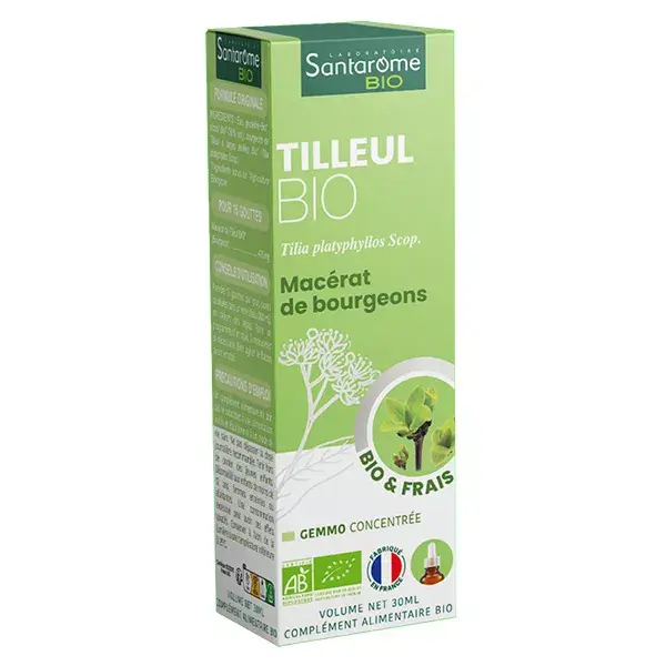 Santarome Bio - Broto de Tília Orgânico - Gemoterapia - Frasco de 30ml