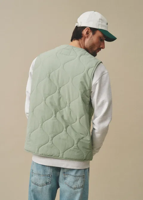 Gewatteerde bodywarmer groen (GRN.L)